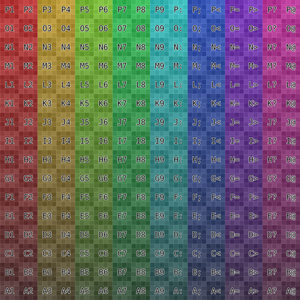UV Color Grid